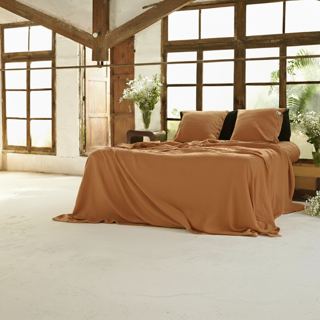 Juego de sábanas de lino TEJA-190gr/m2