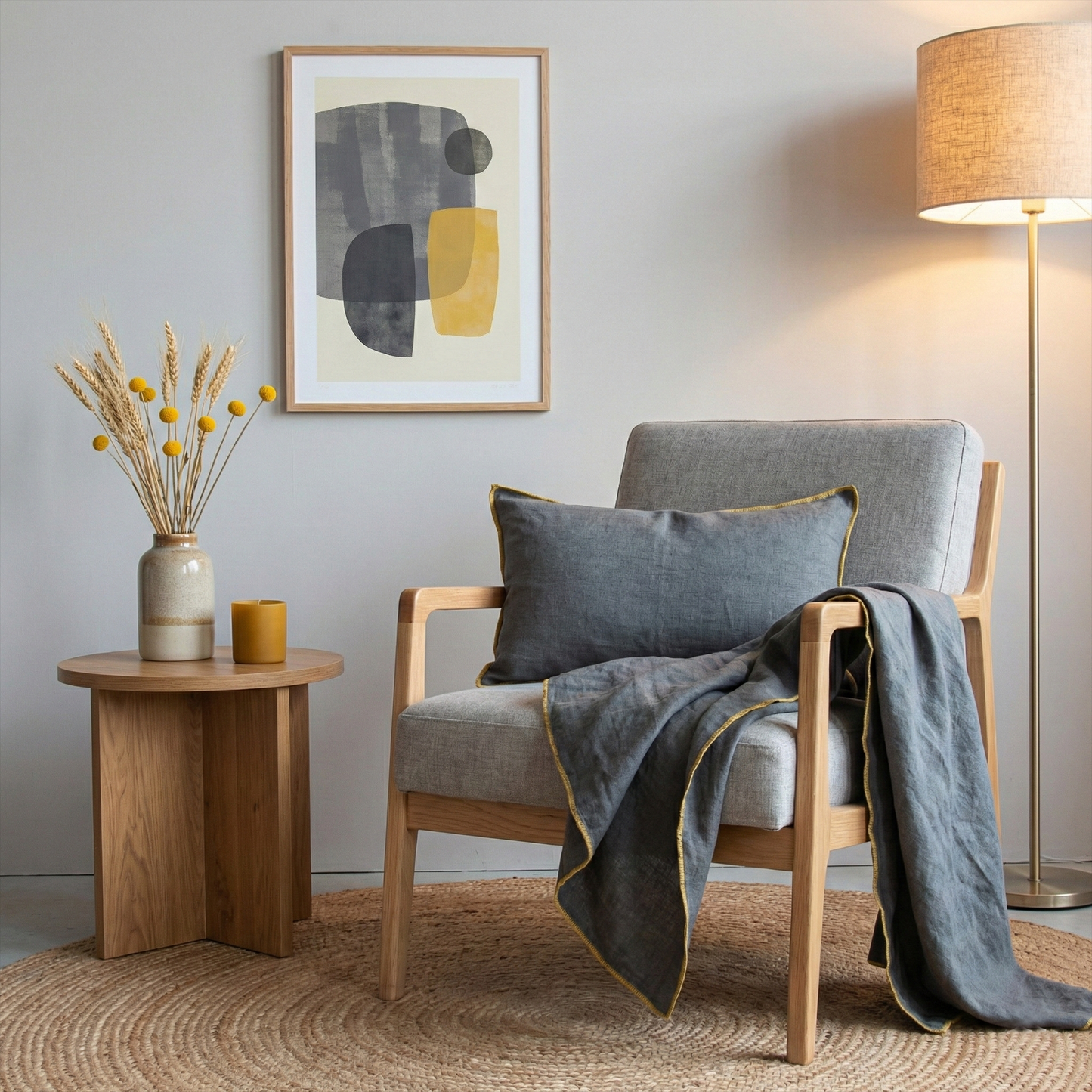 Plaids en lin lavé personnalisés pour PERSONALISED