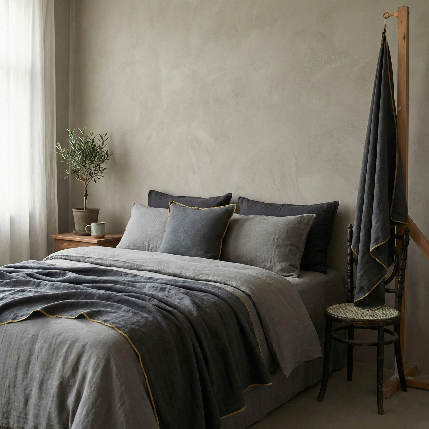 Plaids en lin lavé personnalisés pour PERSONALISED