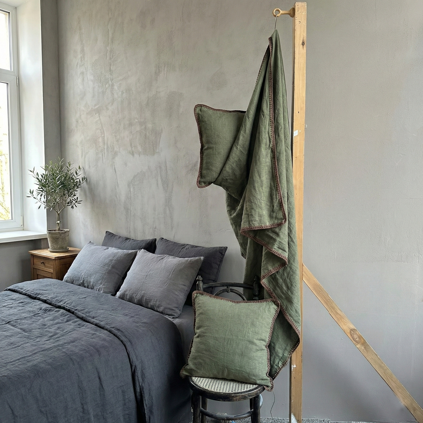 Plaids en lin lavé personnalisés pour PERSONALISED