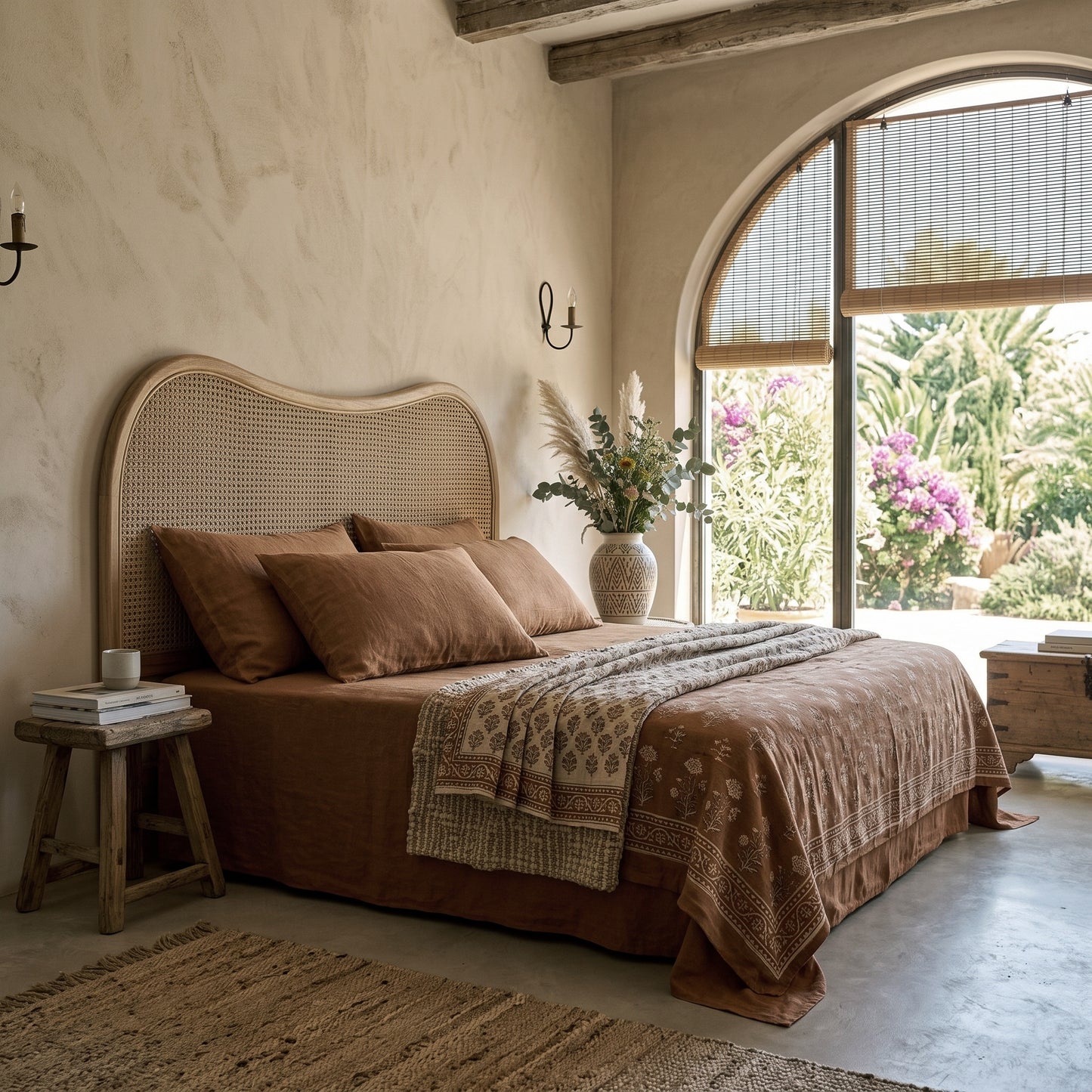 Parure de draps en lin CANELA - 160 g/m²