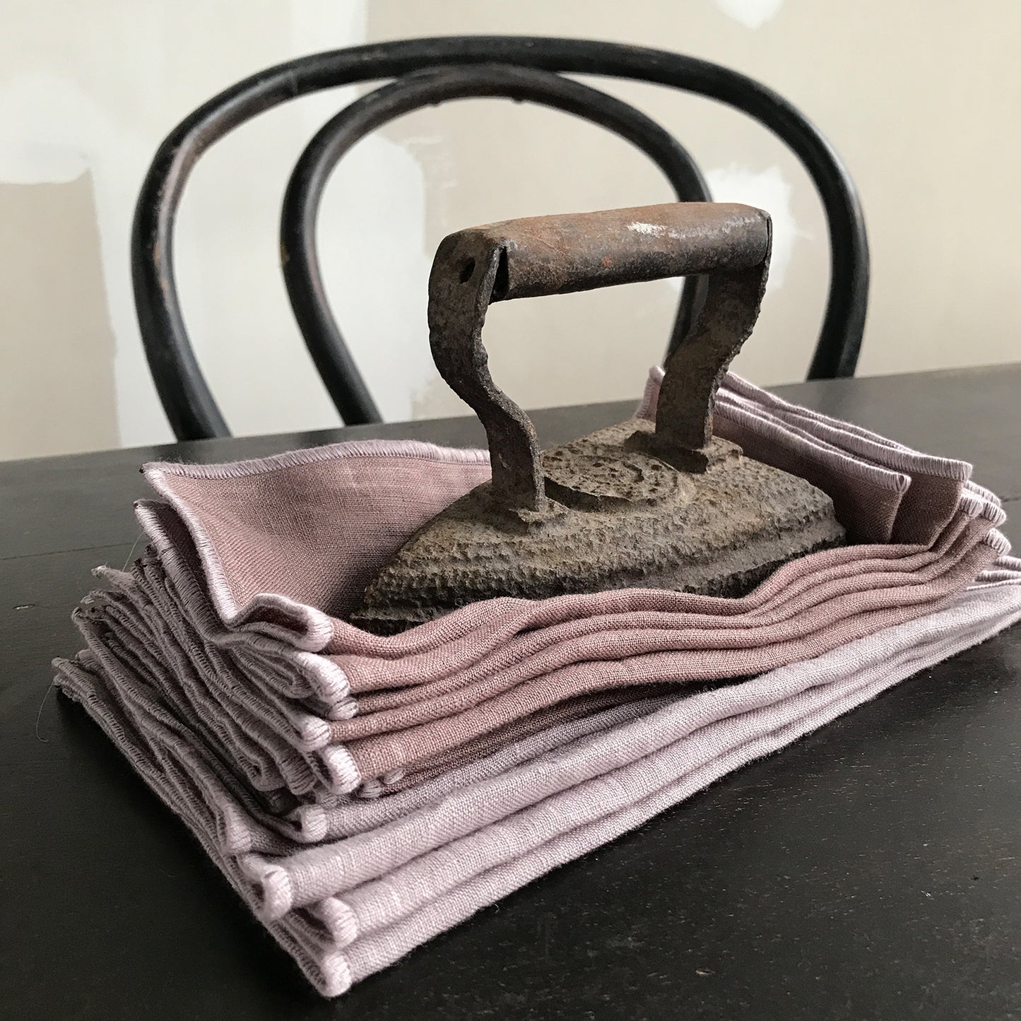 Servilletas de lino con repulgo