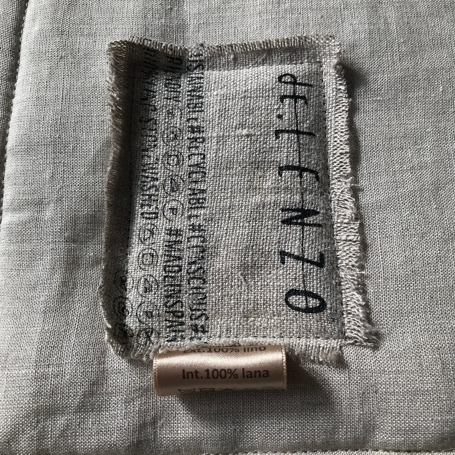 Nordic padding Linen and 100% merino wool