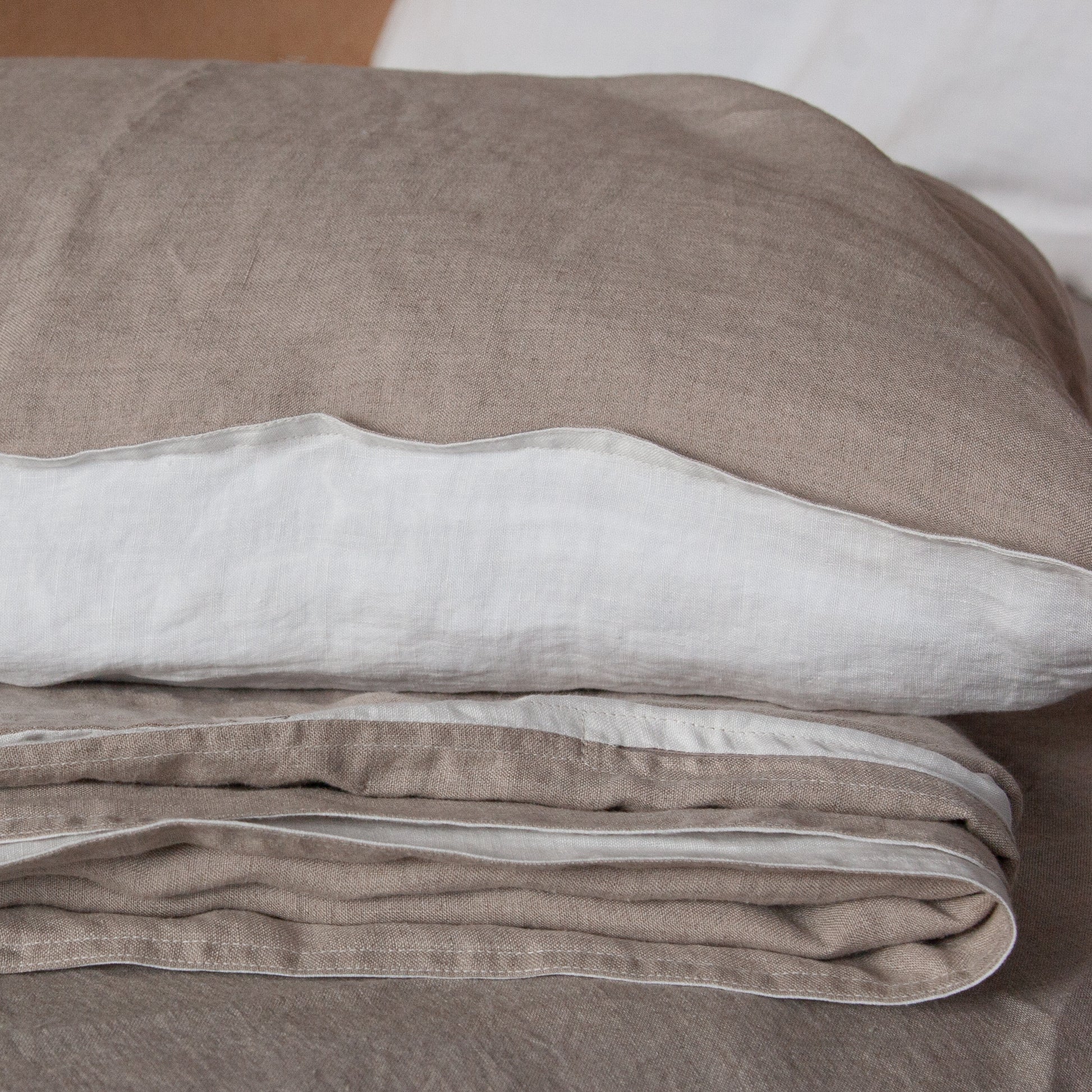 lino reversible NATURAL&BLANCO