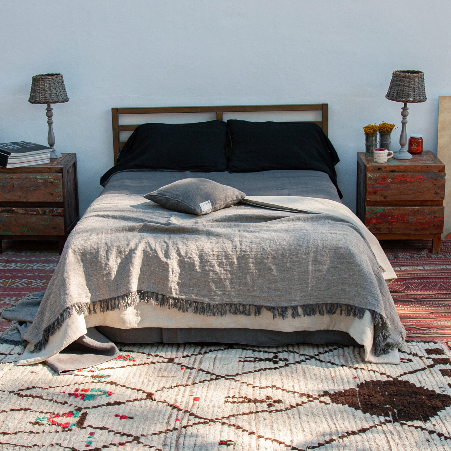 Bedspread or Plaid Jaipur GRAY