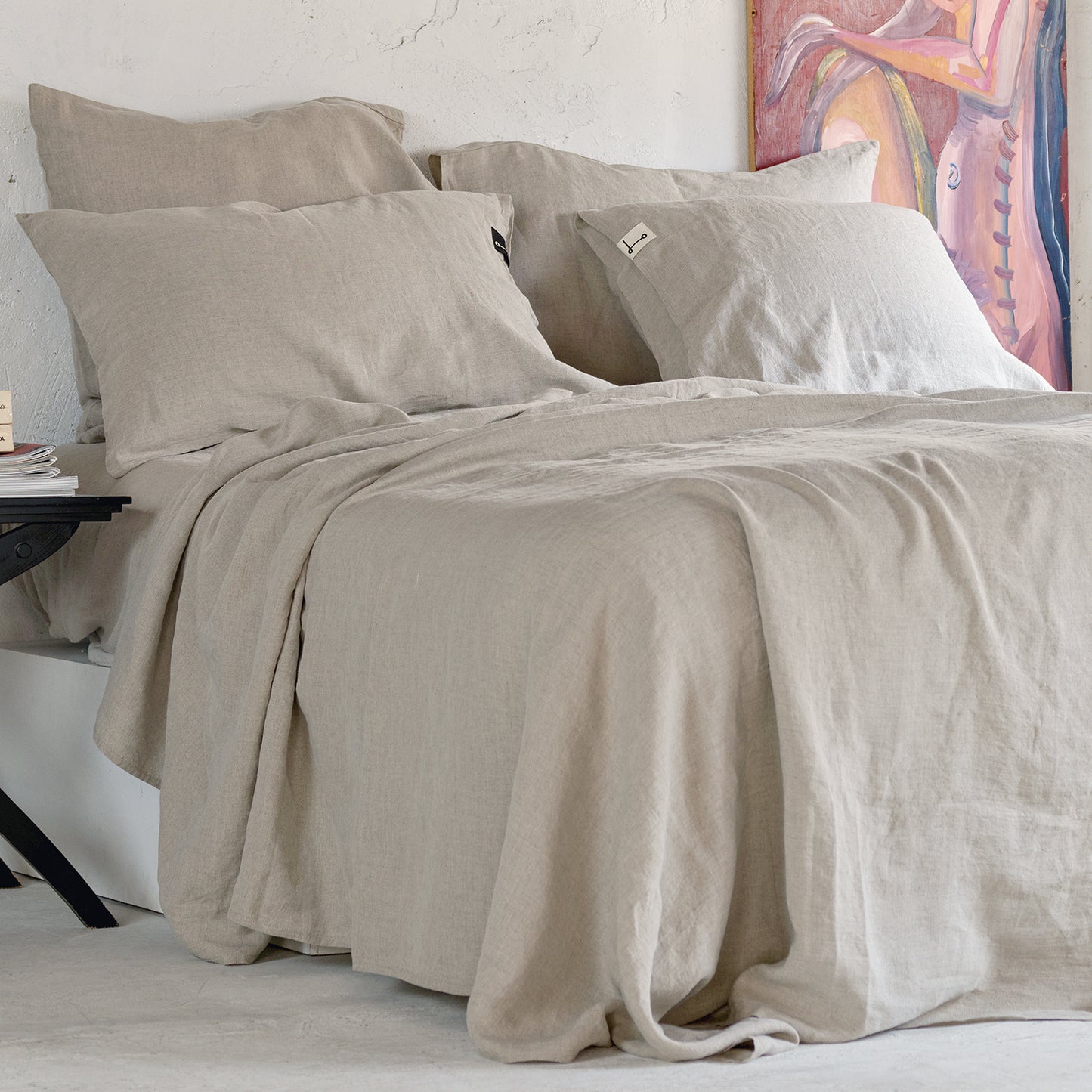 Ensemble de draps en lin NATUREL-170gr/m2